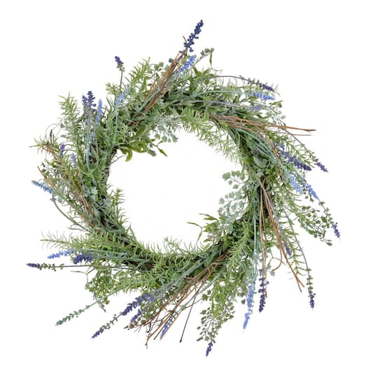 21" Lavender Wreath By Vickerman in Green | Michaels®